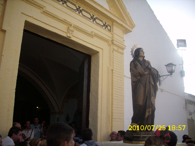 Estampa Romera Llegada Rom 2010 X63x Sta. Mx Magd. En La Iglesia